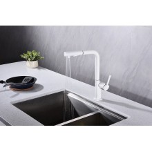 Смеситель для кухни Paulmark Neo Ne214419-431 Белый матовый