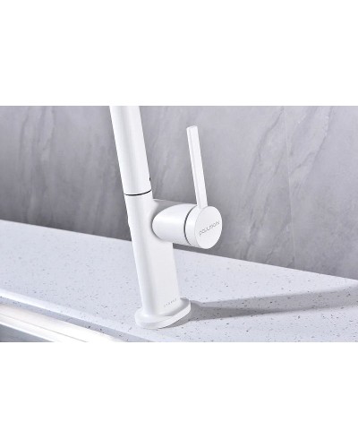 Смеситель для кухни Paulmark Neo Ne214419-431 Белый матовый
