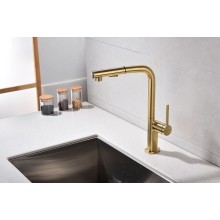 Смеситель для кухни Paulmark Neo Ne214419-BG Брашированное золото