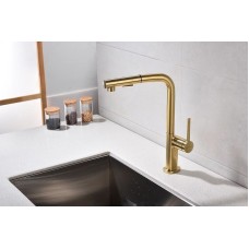 Смеситель для кухни Paulmark Neo Ne214419-BG Брашированное золото