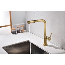 Смеситель для кухни Paulmark Neo Ne214419-BG Брашированное золото