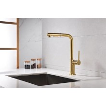 Смеситель для кухни Paulmark Neo Ne214419-BG Брашированное золото