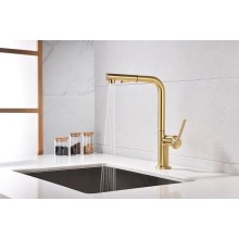 Смеситель для кухни Paulmark Neo Ne214419-BG Брашированное золото
