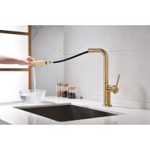 Смеситель для кухни Paulmark Neo Ne214419-BG Брашированное золото