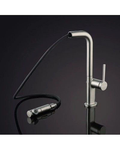 Смеситель для кухни Paulmark Neo Ne214419-Ni Никель