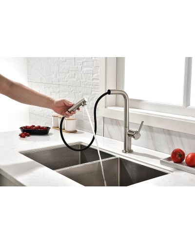 Смеситель для кухни Paulmark Neo Ne214419-Ni Никель