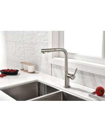 Смеситель для кухни Paulmark Neo Ne214419-Ni Никель