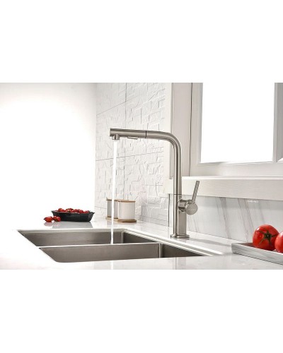 Смеситель для кухни Paulmark Neo Ne214419-Ni Никель