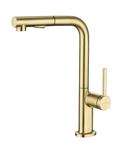 Смеситель для кухни Paulmark Neo Ne214419-SBG Светлое брашированное золото