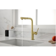 Смеситель для кухни Paulmark Neo Ne214419-SBG Светлое брашированное золото