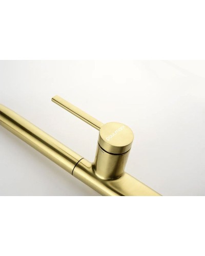 Смеситель для кухни Paulmark Neo Ne214419-SBG Светлое брашированное золото