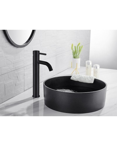 Смеситель для раковины Abber Wasser Kreis AF8111BO Черный матовый