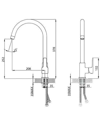 Смеситель для кухни Lemark Basis LM3605C Хром