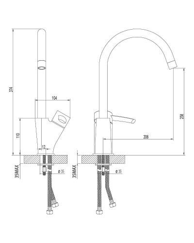 Смеситель для кухни Lemark Atlantiss LM3205C Хром
