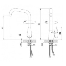 Смеситель для кухни Lemark Pramen LM3305C Хром