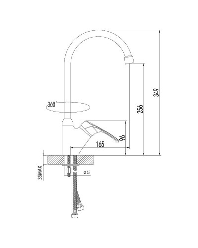 Смеситель для кухни Lemark Omega LM3105C Хром