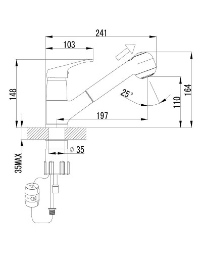 Смеситель для кухни Lemark Omega LM3150C Хром