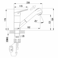 Смеситель для кухни Lemark Luna LM4150C Хром