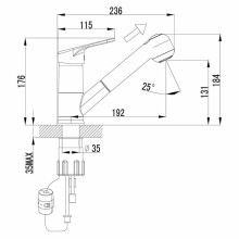 Смеситель для кухни Lemark Luna LM4150C Хром