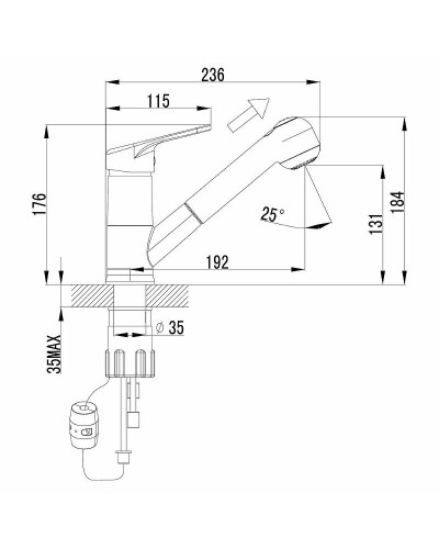 Смеситель для кухни Lemark Luna LM4150C Хром