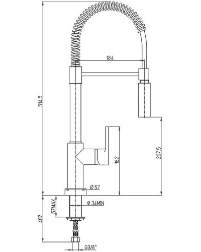 Смеситель для кухни Paini Arena 92CR557LLPEKM Хром