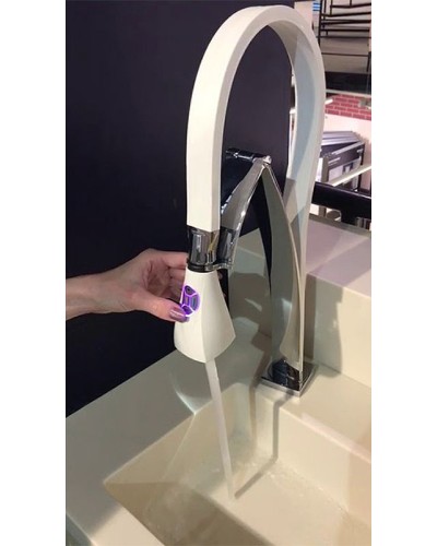 Смеситель для кухни Paini Hybrid HKCR557BYIKKM Белый Хром