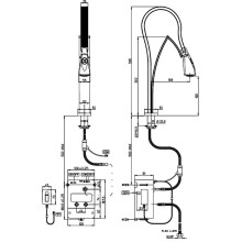 Смеситель для кухни Paini Hybrid HKCR557BYIKKM Белый Хром