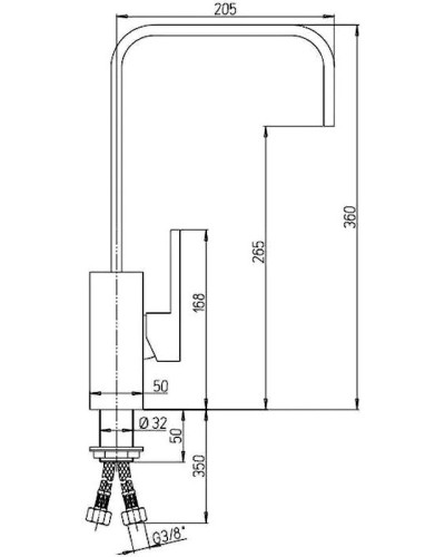 Смеситель для кухни Paini Dax-R 84CR254R Хром