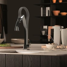 Смеситель для кухни Paini Hybrid HKPA557TK Сталь Серый