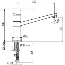 Смеситель для кухни Paini Le Mans 90CR5732SKM Хром