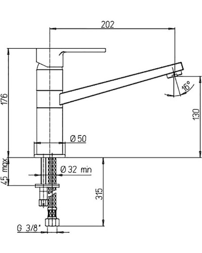 Смеситель для кухни Paini Le Mans 90CR5732SKM Хром