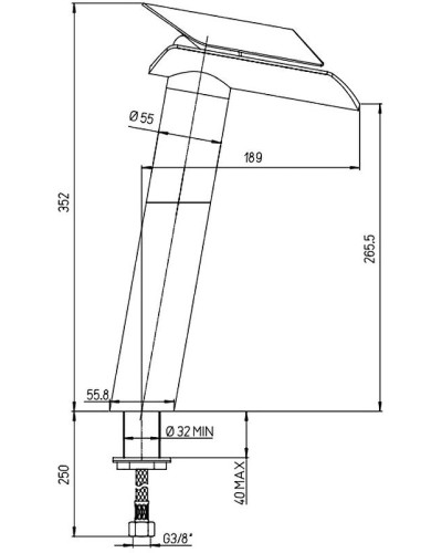 Смеситель для кухни Paini Morgana 73CR579VRKM Хром Стекло