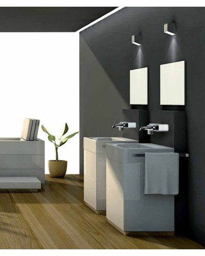 Смеситель для раковины Paini Pad PDCR208B0 Хром Белый