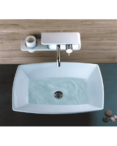 Смеситель для раковины Paini Pad PDCR208B0 Хром Белый