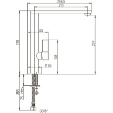 Смеситель для кухни Paini Dax-R 64CR579Q90KM Хром