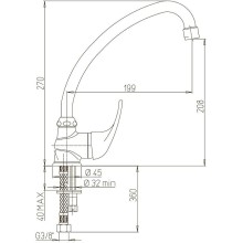 Смеситель для кухни Paini Jolly 69CR592ZLMKM Хром