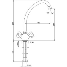 Смеситель для кухни Paini Classica BKCR570AEFFKM Хром