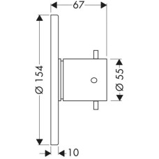 Запорный/переключающий вентиль Axor Starck 10930000