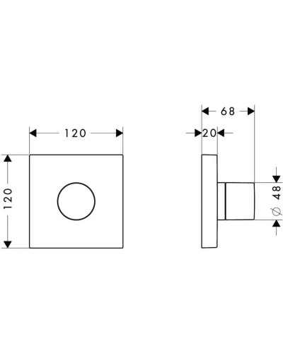 Запорный/переключающий вентиль Axor ShowerCollection 10932000