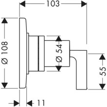 Запорный/переключающий вентиль Axor Citterio 39920000