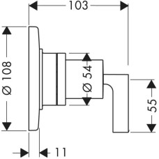 Запорный/переключающий вентиль Axor Citterio 39920000