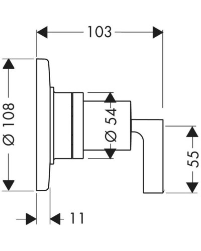 Запорный/переключающий вентиль Axor Citterio 39920000