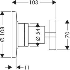 Запорный/переключающий вентиль Axor Citterio 39925000