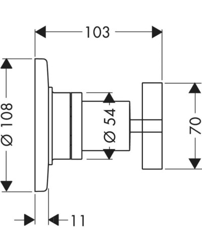 Запорный/переключающий вентиль Axor Citterio 39925000