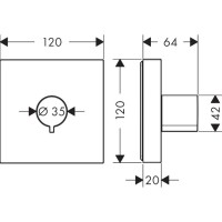 Запорный вентиль Axor ShowerSolutions 10972000
