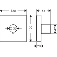 Запорный вентиль Axor ShowerSolutions 10972000