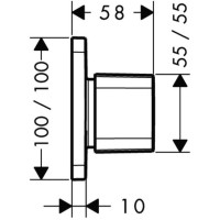 Запорный/переключающий вентиль Axor Urquiola 11925000