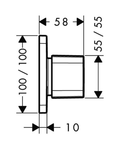 Запорный/переключающий вентиль Axor Urquiola 11925000