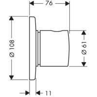 Запорный/переключающий вентиль Axor Uno 2 38933000