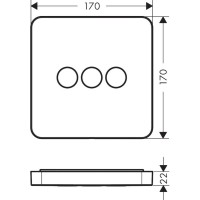 Модуль с тремя запорными клапанами Axor ShowerSelect 36773000